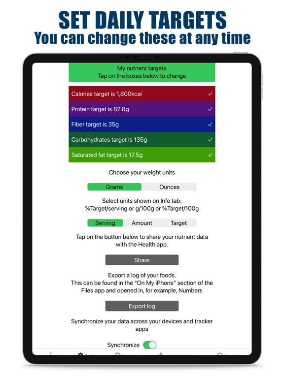 Screenshot #5 pour 5 Nutrients Counter & Tracker