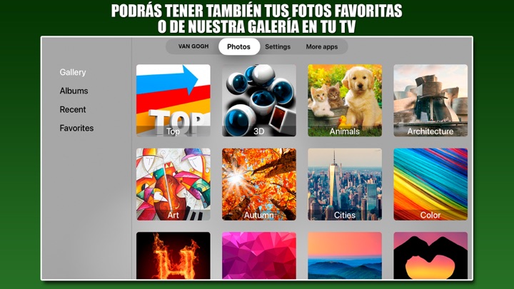 Captura de pantalla de la aplicación