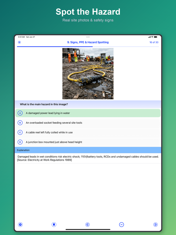 SSSTS & SMSTS Test 2026 iPad screenshot