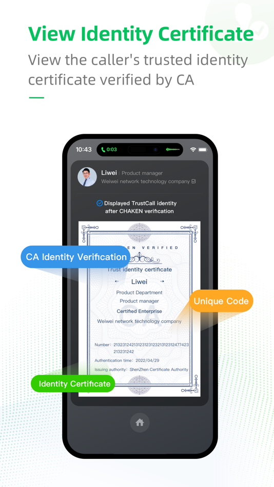 #2. Trust Call CrossBorder (iOS) Podle: VVTECH Shenzhen Co., Ltd.