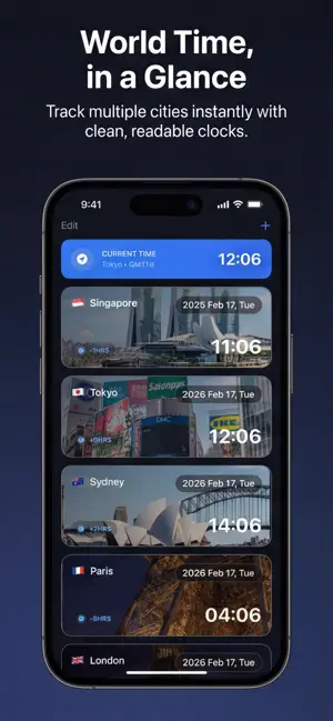 World Time Map: Time Zone screenshot 1