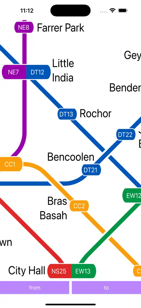 Singapore MRT Map Offline - Navigation App | MWM