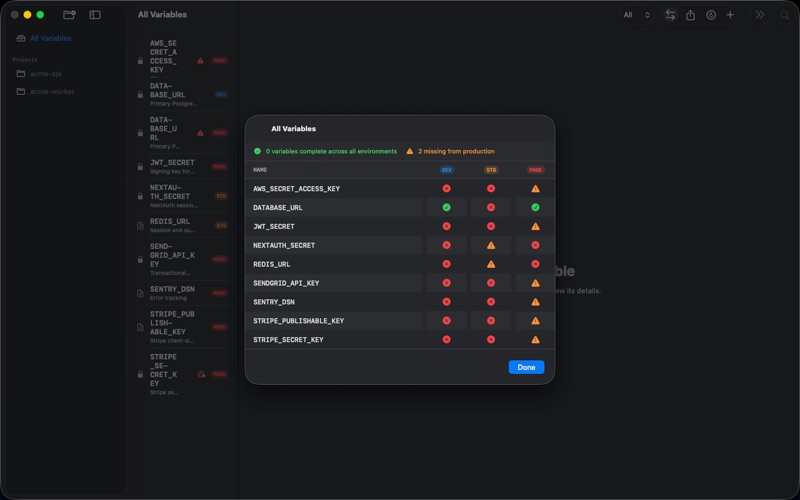 KeyStack: Env Secrets Manager screenshot
