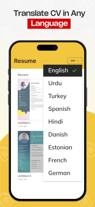 Resume Expert: CV Maker Screenshot 4 of 10