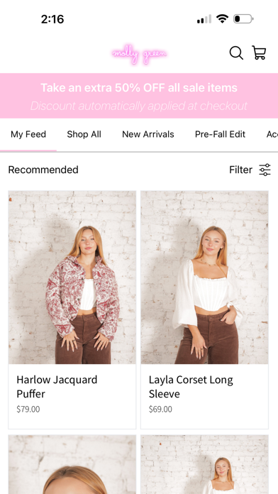Molly Green iPhone screenshot 2 - Shopping app