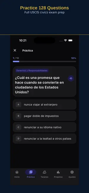 US Citizenship Prep 2026 screenshot 1