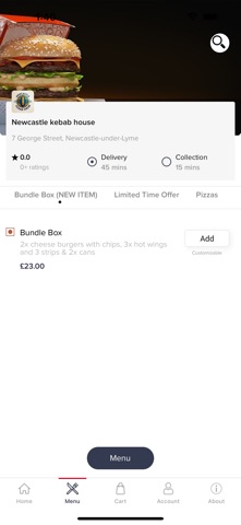 Newcastle Kebab House Online screenshot