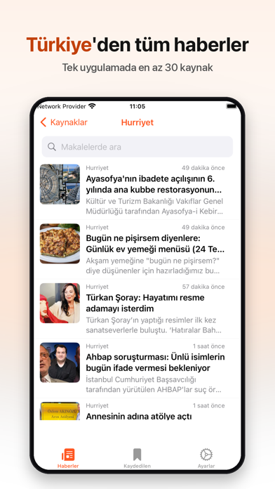Screenshot #1 pour Türkiye Haberleri - Başlıklar