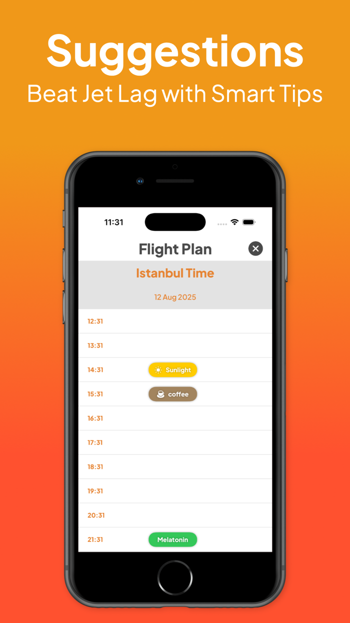 Time Zone Shifter for Jet Lag