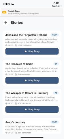 Easy Deutsch app screenshot