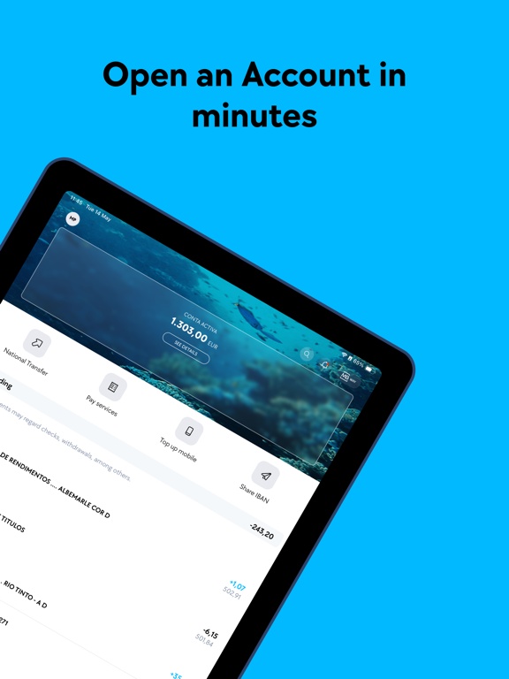 ActivoBank iPad screenshot 2 - Finance app