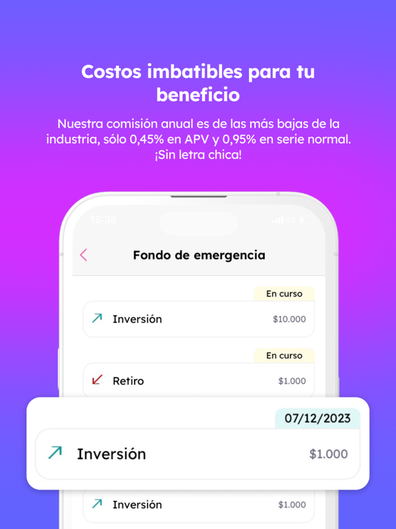 Screenshot #6 pour SoyFocus: Ahorro e inversión