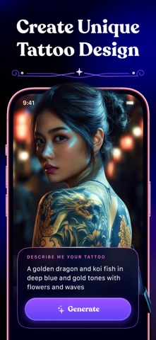 Tattoo Guru - AI Art Generator iPhone screenshot