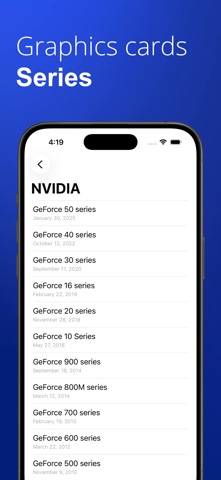 PC Tracker - CPUs & GPUs Specs screenshot