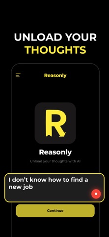 Reasonly: Brain Dump & Clarity iPhone screenshot