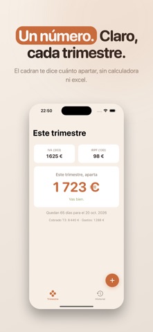 Trimio: Impuestos Autónomo iPhone screenshot