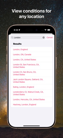 Starglow: Stargazing Forecast screenshot