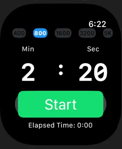 400M-5K Pacing screenshot 2