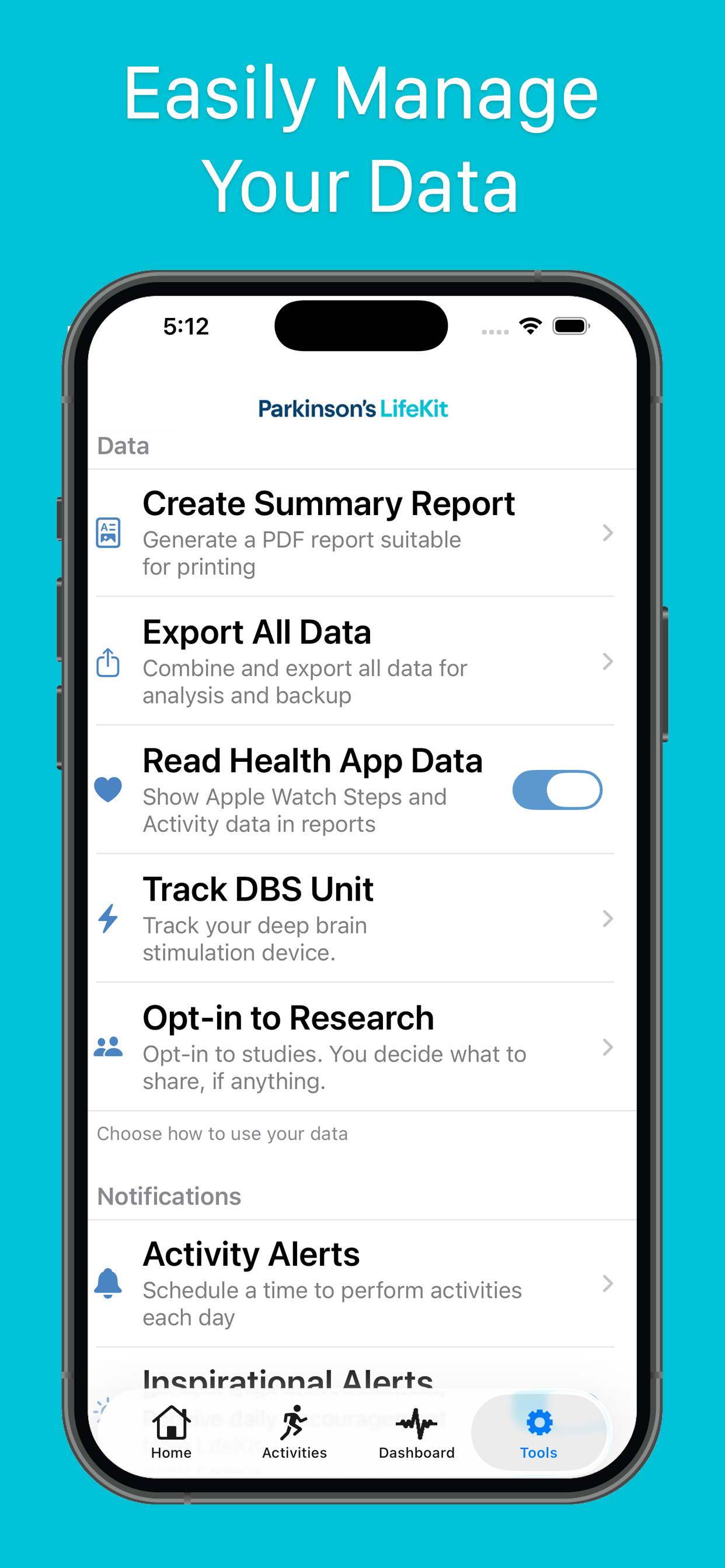 Parkinson's LifeKit screenshot 5
