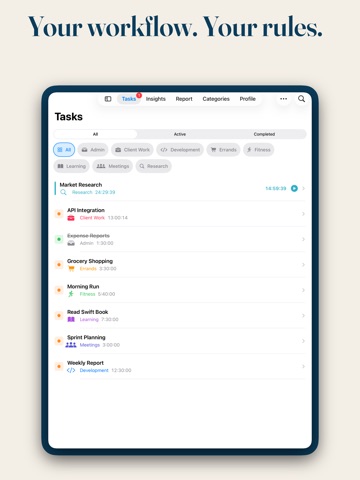 Trackers iPad screenshot