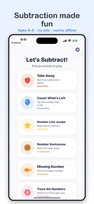 Subtraction for Kids: Math screenshot 1