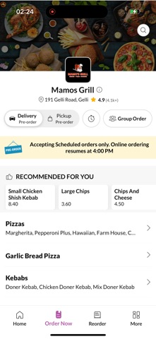Mamos Grill screenshot