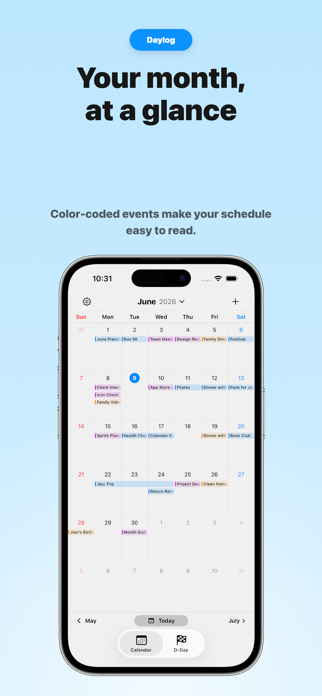 Daylog - Calendar & Countdown Screenshot 1 of 6
