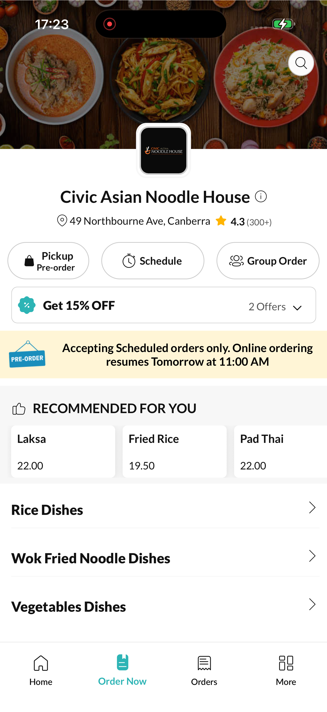 Civic Asian Noodle House screenshot 2