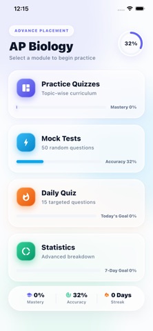 AP Biology Practice Screenshot 1 of 6