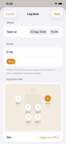 App screenshot