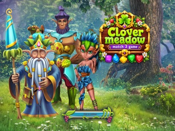 Clover meadow: match 3 game iPad screenshot
