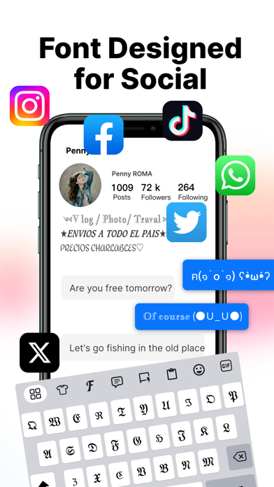 Screenshot #3 pour Keyboard Fonts - Font Art