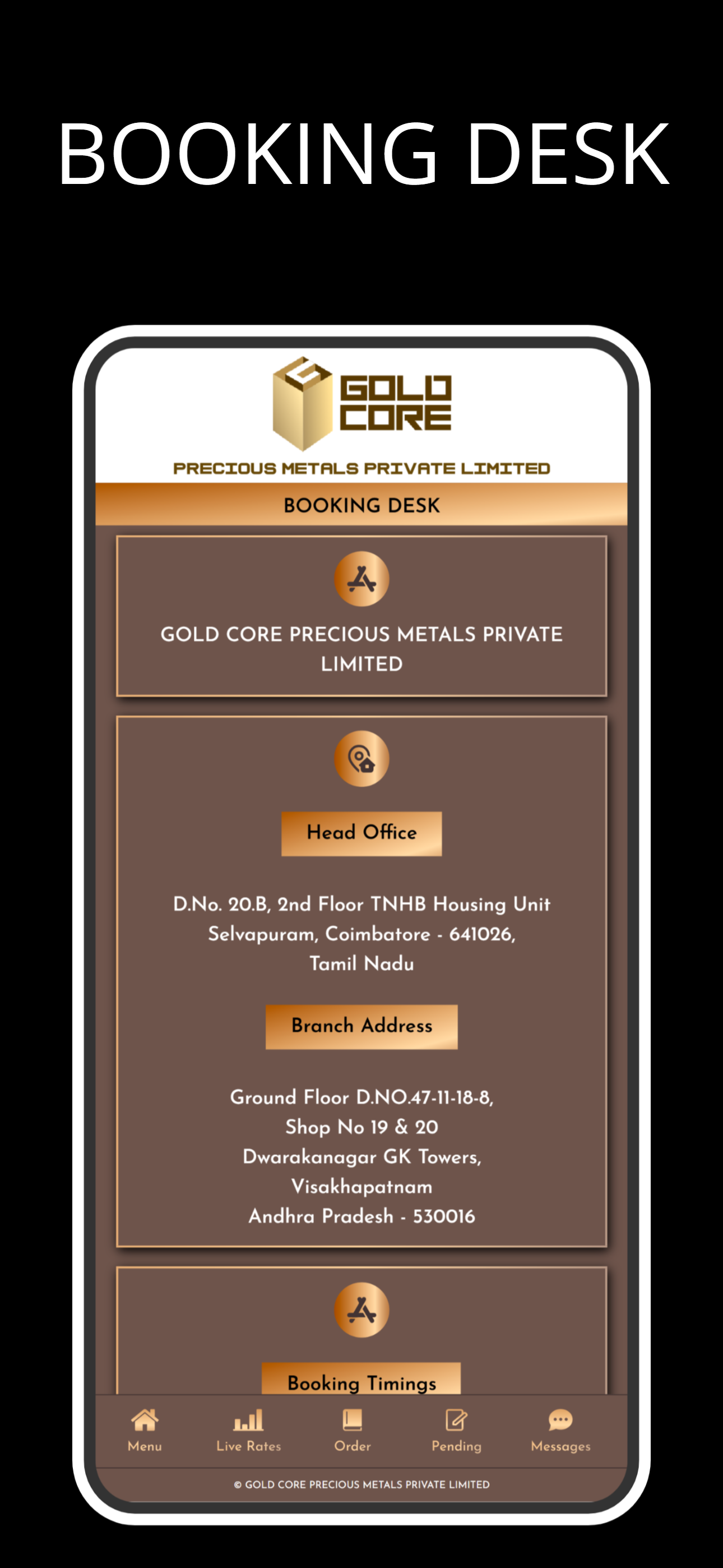 Gold Core Precious Metals screenshot 7