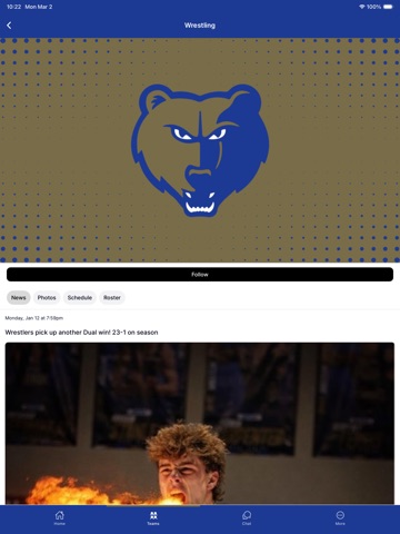 Brentwood Bruins Athletics iPad screenshot