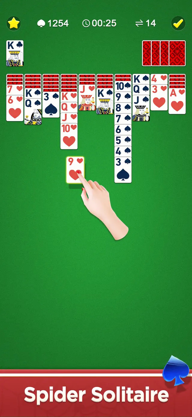 Classic Spider Solitaire Mania screenshot 1