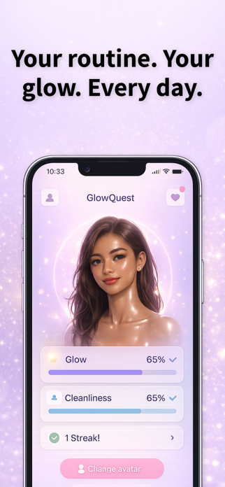GlowQuest - Skincare Tracker Screenshot 1 of 8