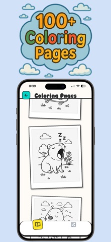水豚涂色书 screenshot