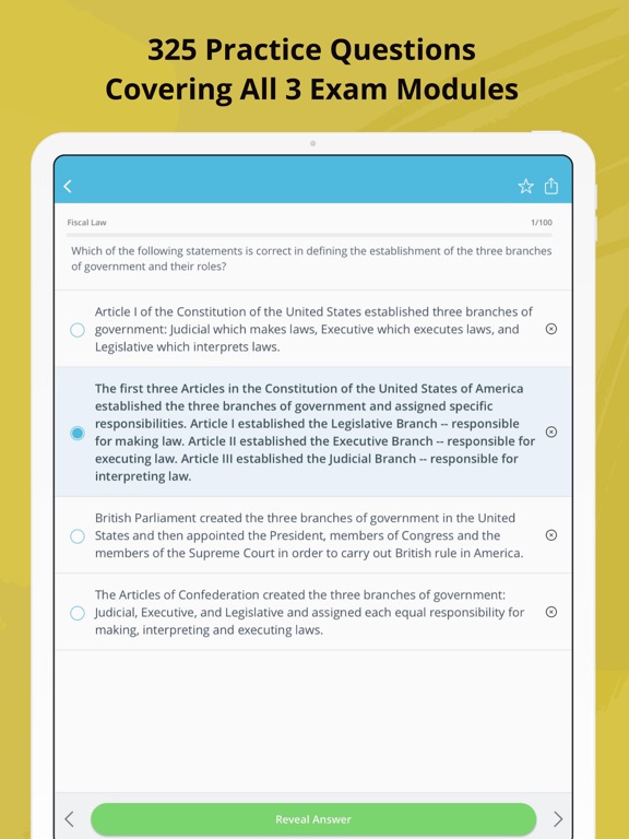 Official CDFM Practice Test iPad screenshot 3 - Education app