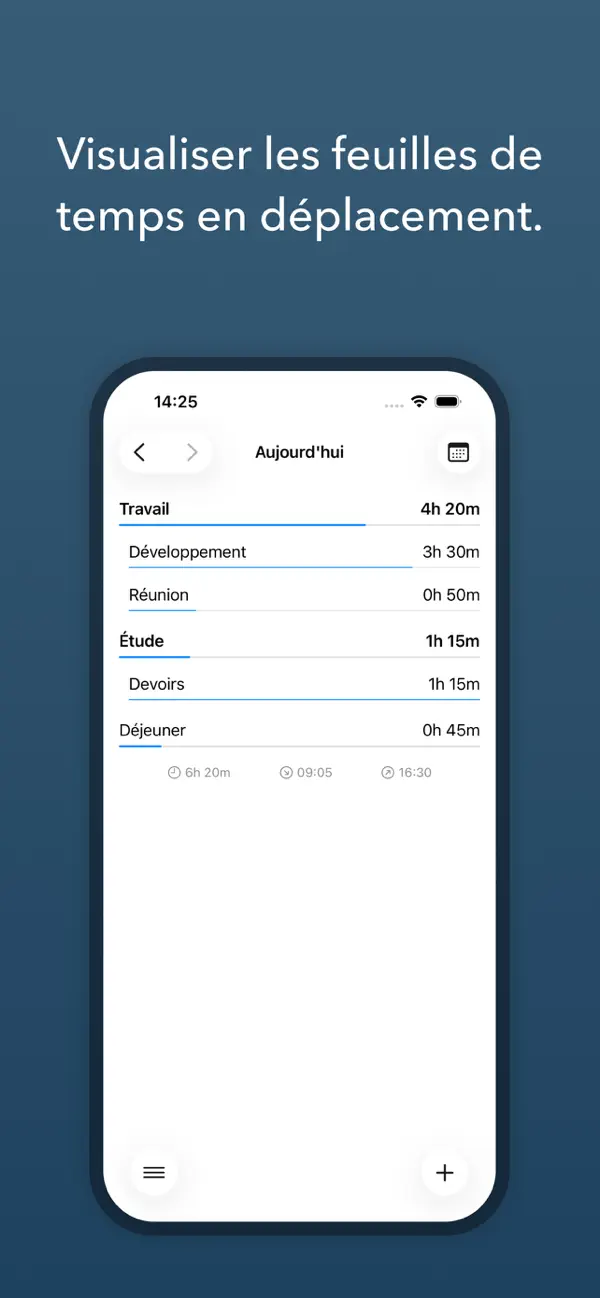 Screenshot #1 pour Daily – Suivi du temps