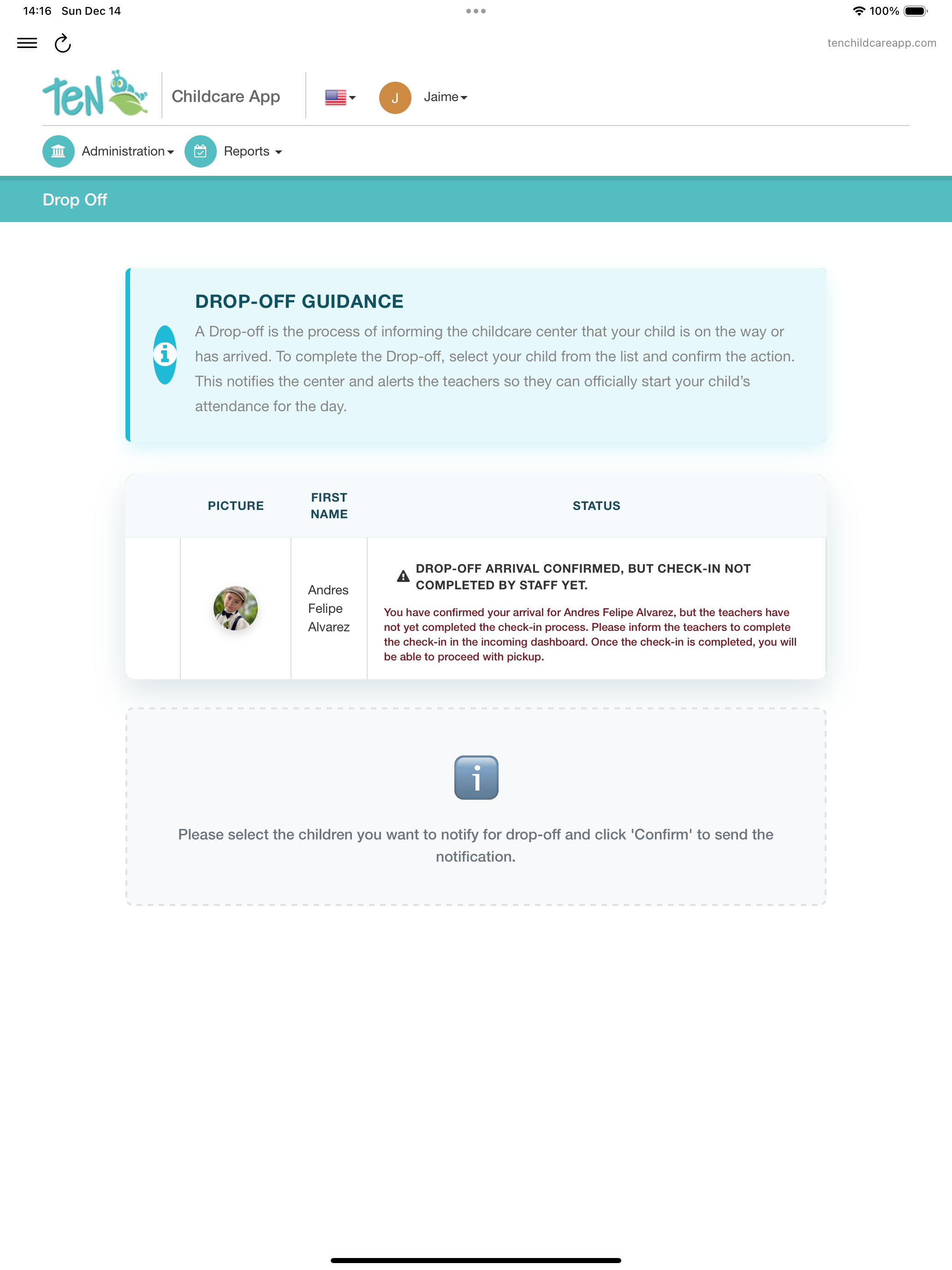 Creative Minds Parents App