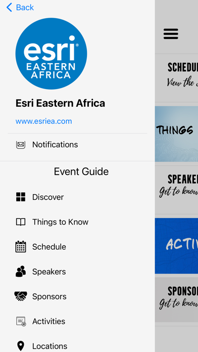 Esri Eastern Africa Events Screenshot