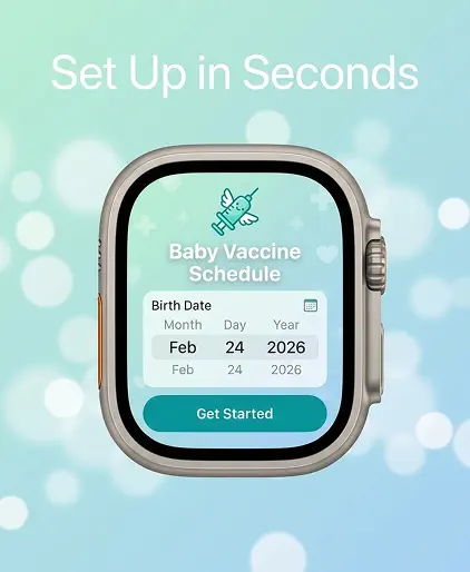 Screenshot #2 pour Baby Vaccine Schedule Tracker