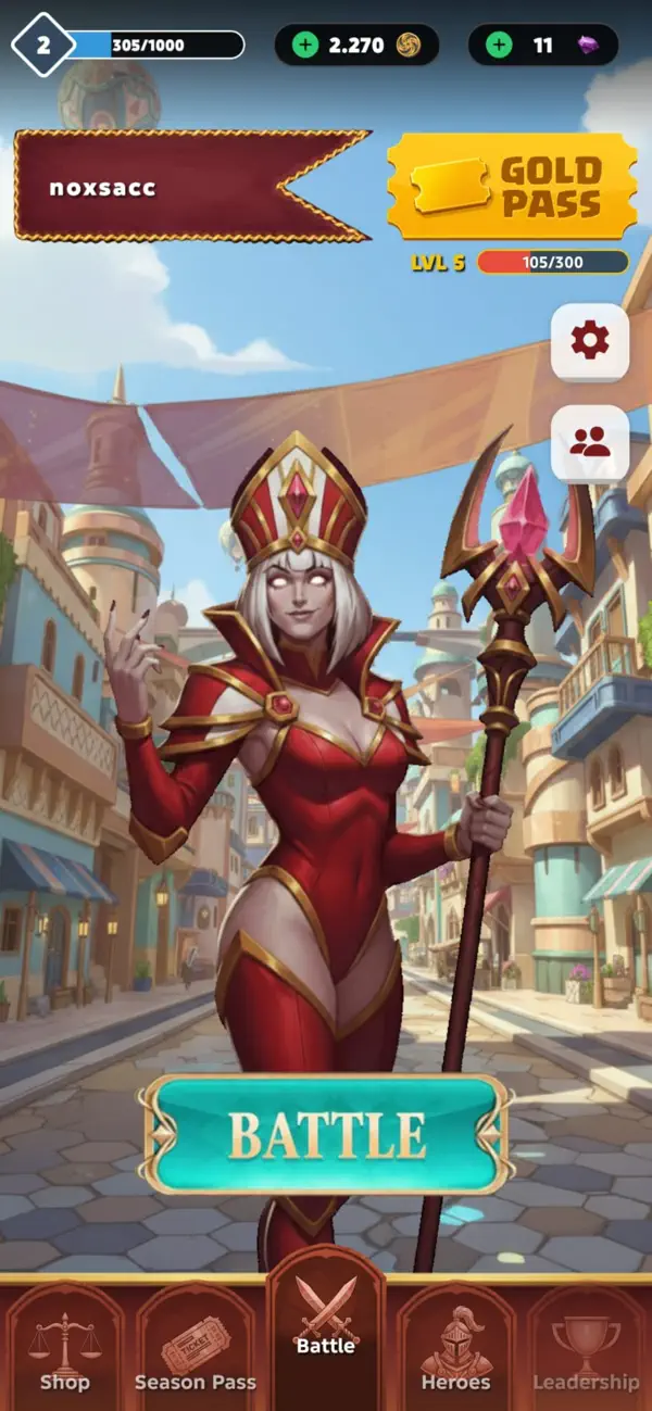 Screenshot #1 pour Crown Cards: Auto Battler