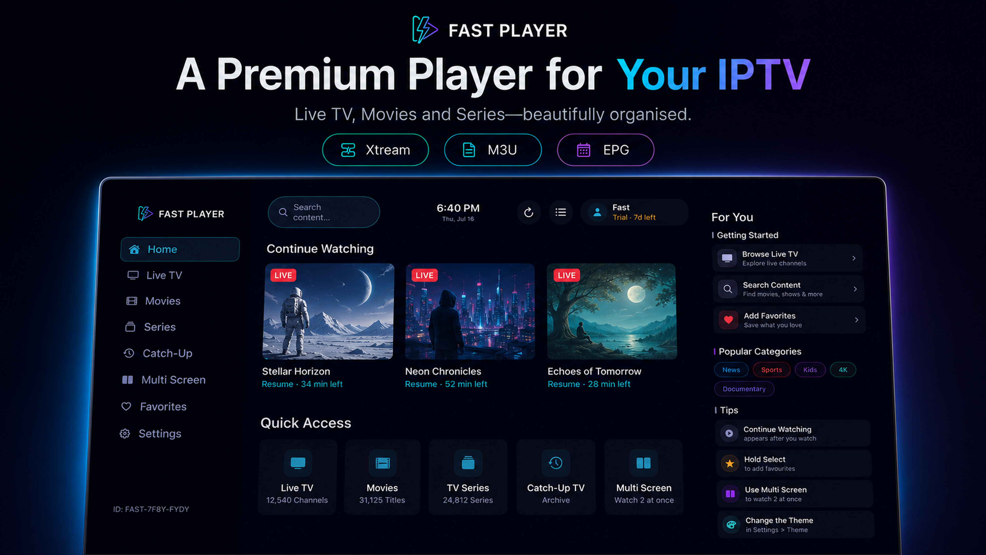 Fast IPTV Player screenshot 21