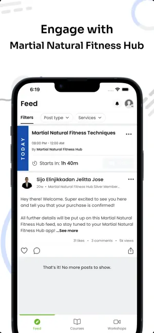 Martial Natural Fitness Hub screenshot 2