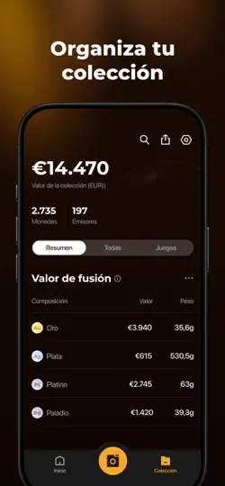 Captura de pantalla de CoinSnap: Guía De Valores en iPhone 6