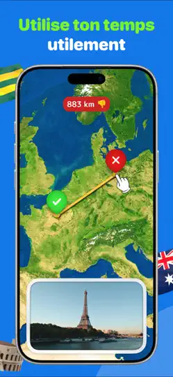 Capture d'écran de Quiz De Géographie: GeoGeek sur iPhone 5