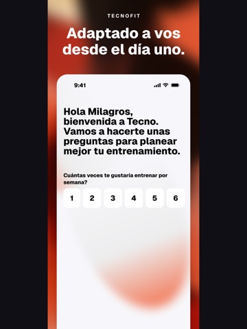 TecnoFit Gimnasio iPad screenshot