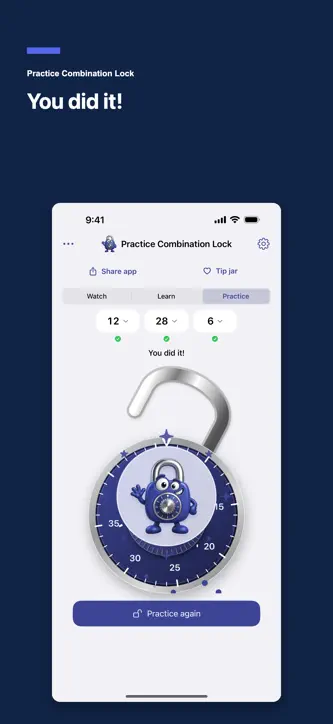 Practice Combination Lock screenshot 4