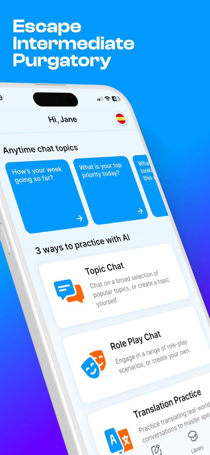 AI Language Practice - Bubblz